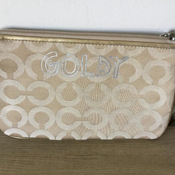 Coach Poppy Chan Goldy Wristlet in the Special Edition Poppy Chan Collection - Picture 2 of 9